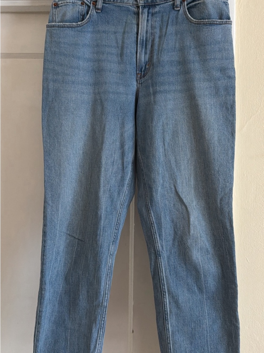 Abercrombie & Fitch Light Blue High-Rise Mom Jeans